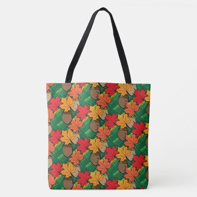 Acorns and leaves III Tote Bag (Front)