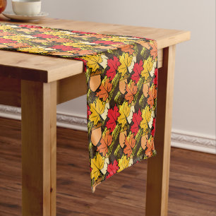 Acorns and leaves IV Short Table Runner