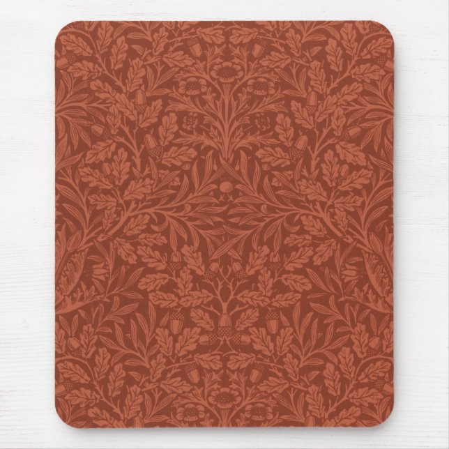 Acorns and Oak Leaves (by William Morris) Mouse Pad (Front)