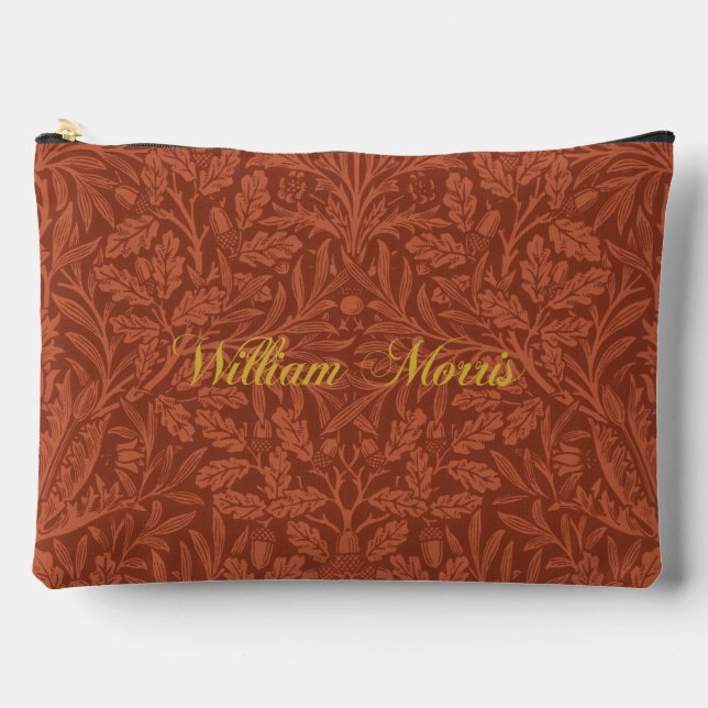 Acorns and oak leaves pattern - Morris William Accessory Pouch (Front)