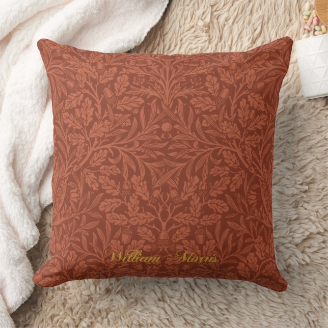 Acorns and oak leaves pattern - Morris William Cushion (Blanket)