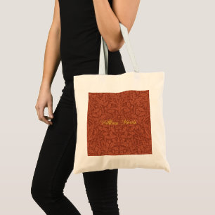 Acorns and oak leaves pattern - Morris William Tote Bag