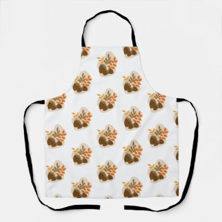 Acorns Autumn Fall  Apron