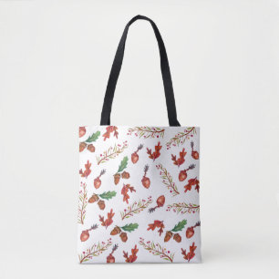 Acorns, Autumn Theme Tote Bag