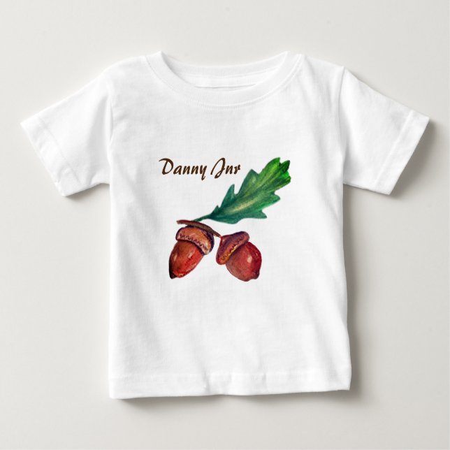 Acorns, Fall  Baby Fine Jersey T-Shirt, Baby T-Shirt (Front)