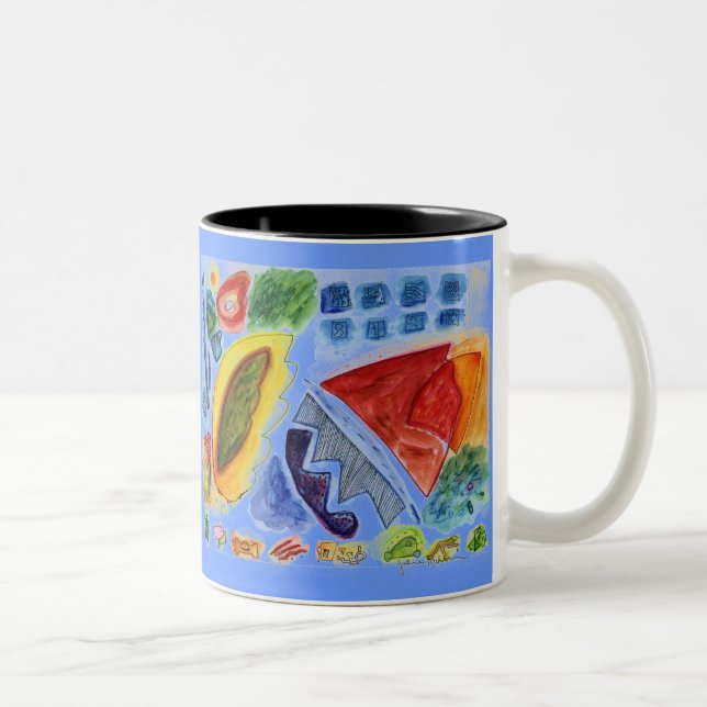 Acorns Garden Magic Two-Tone Coffee Mug (Right)