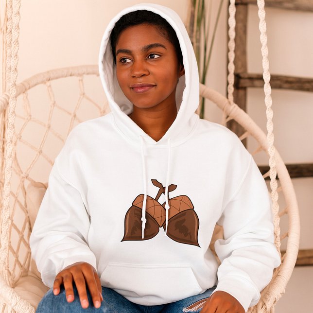 Acorns Rustic Autumn Forest Nature Hoodie (Creator Uploaded)
