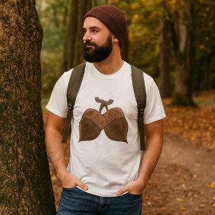 Acorns Rustic Autumn Forest Nature T-Shirt