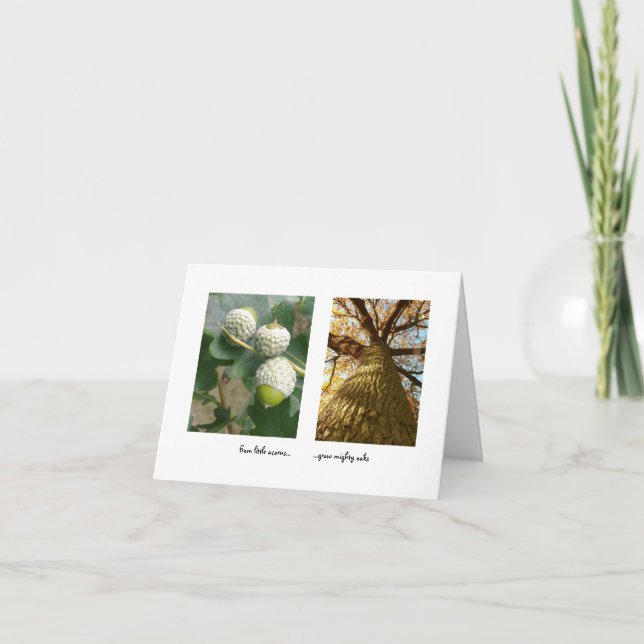 Acorns to Oaks Card (Front)