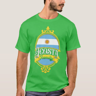 Acosta Family Argentina Flag T-Shirt
