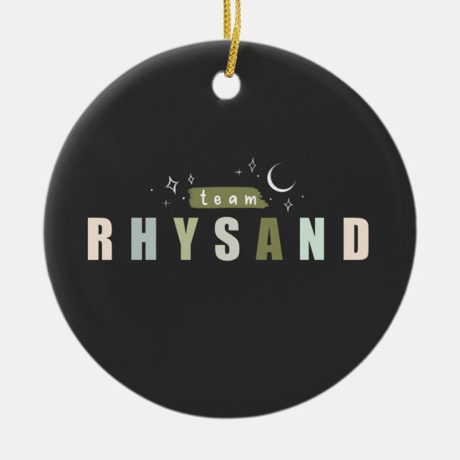 Acotar Rhysand Ceramic Tree Decoration (Front)