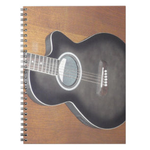 Acoustic Electric Guitar Spiral Notebook