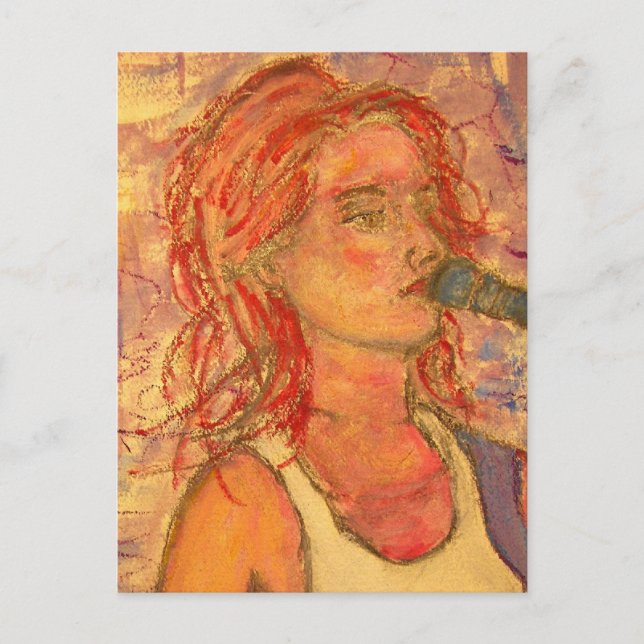 Acoustic Girl Postcard (Front)