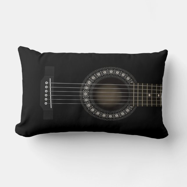 Acoustic Guitar American MoJo Lumbar Pillow (Front)