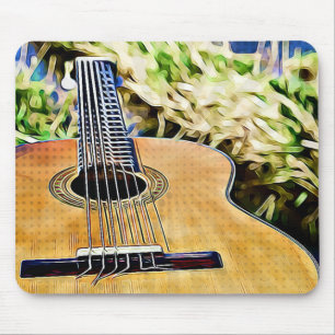 Acoustic Guitar Art Mouse Pad
