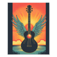 Acoustic guitar art