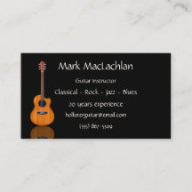 Acoustic Guitar Business Card
