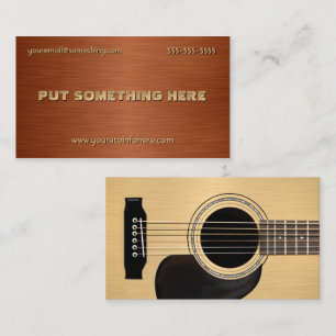Acoustic Guitar Business Card