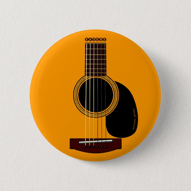 acoustic guitar button (Front)