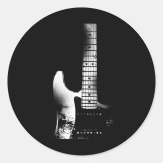 Acoustic Guitar Cool Musician Guitar Classic Round Sticker