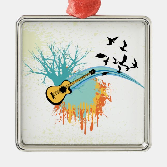 Acoustic guitar custom ornament (Front)