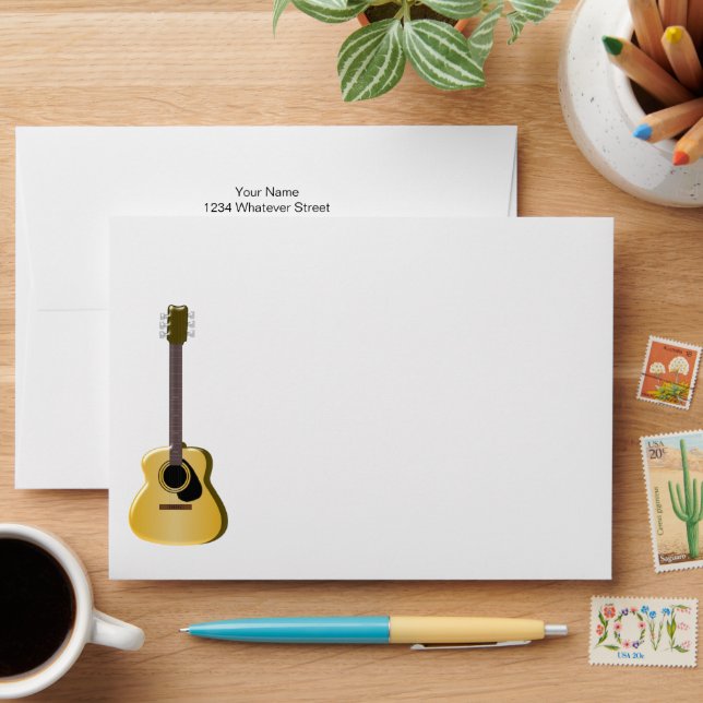 Acoustic Guitar Design Envelope (Desk)