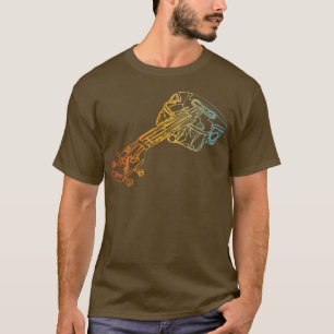 Acoustic Guitar Drawing Guitarist Guitar Player T- T-Shirt