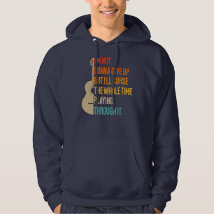 Acoustic Guitar Graphic Funny Music Concert Hoodie
