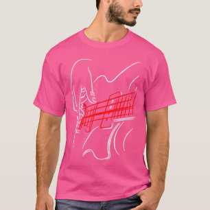 Acoustic Guitar Guitarist Bass Player Musician Gif T-Shirt