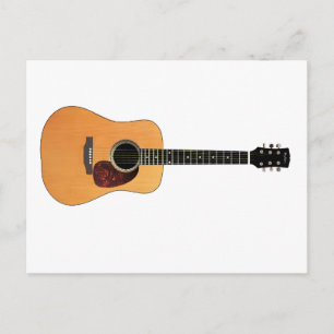 Acoustic Guitar horizontal Postcard