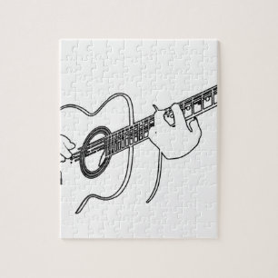 acoustic guitar jigsaw puzzle