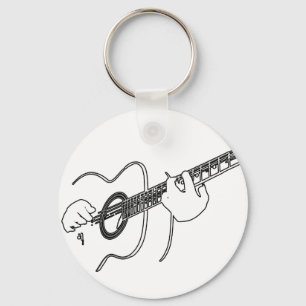 acoustic guitar key ring