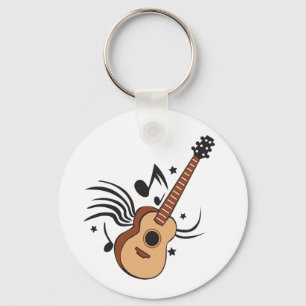 Acoustic Guitar Key Ring