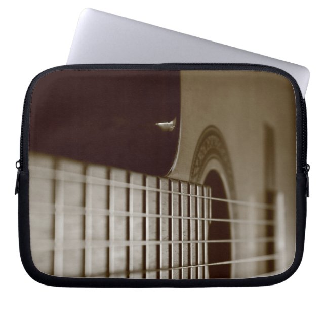 Acoustic Guitar Laptop Sleeve (Front)