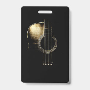 Acoustic Guitar Lite ID Badge
