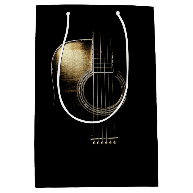Acoustic Guitar Lite Medium Gift Bag (Front)