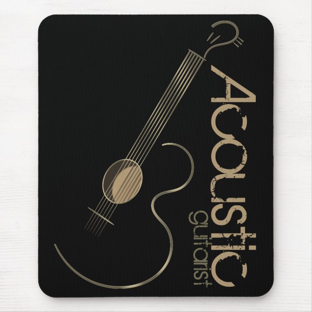 Acoustic Guitar Logo Mousepad (Front)