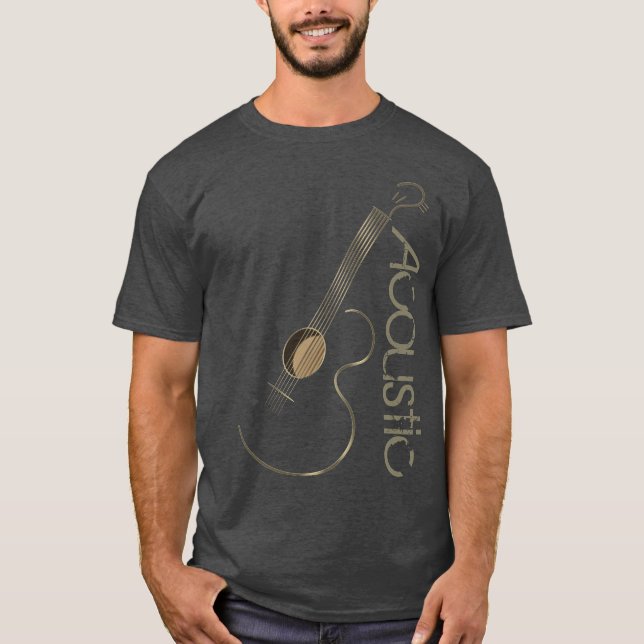 Acoustic Guitar Logo T Shirts (Front)