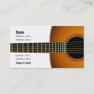 Acoustic Guitar Music Business Card