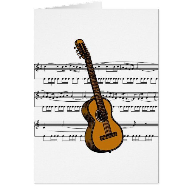 Acoustic Guitar musical 07 B (Front)