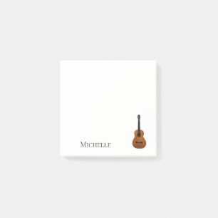 Acoustic Guitar Musical Post-it Notes