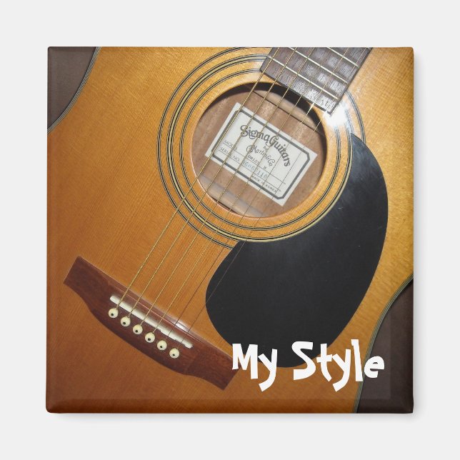 Acoustic Guitar - My Style Magnet (Front)