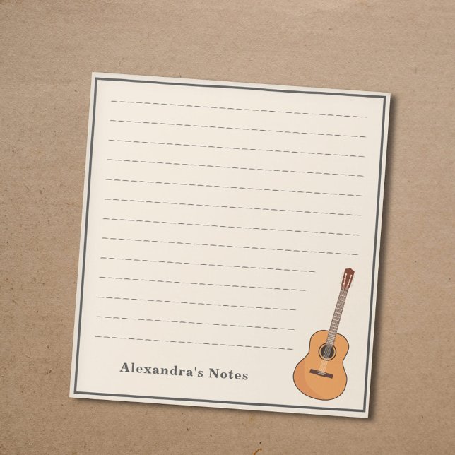 Acoustic Guitar Notepad (Acoustic Guitar Notepad)