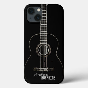Acoustic Guitar Personalised iPhone 13 Case