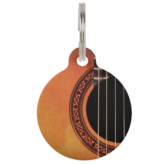 Acoustic Guitar Pet Tag (Front)