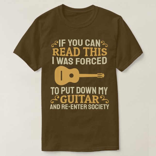 Acoustic Guitar Player Band MusicianAcoustic Guita T-Shirt (Design Front)
