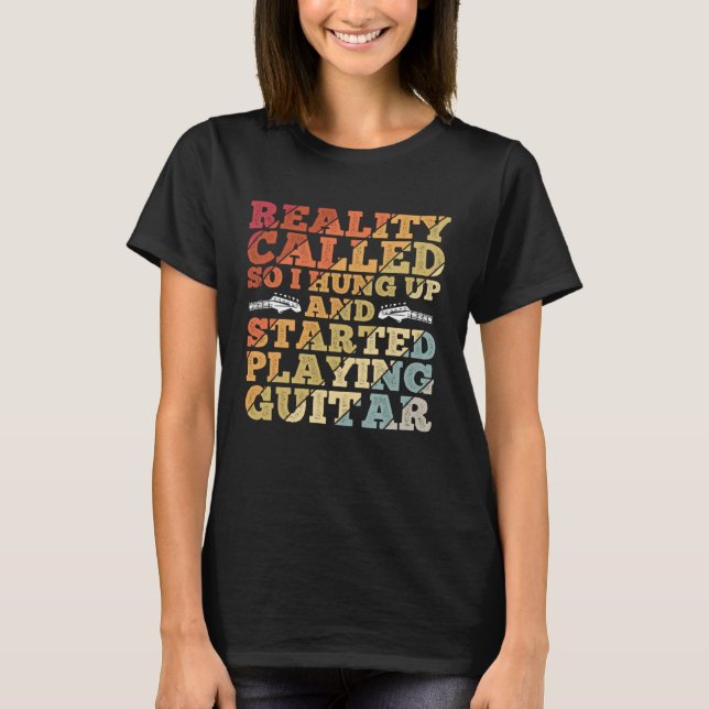 Acoustic Guitar Player For A Musician Guitarist 12 T-Shirt (Front)