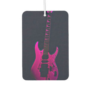 Acoustic guitar player gift car air freshener