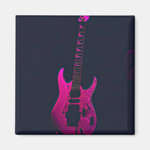 Acoustic guitar player gift magnet