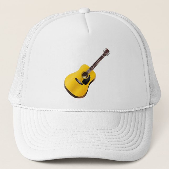 Acoustic Guitar Player Guitarist Hat (Front)